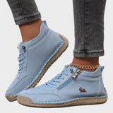 Милена – Дамски ботуши с шевове, маратонки с цип и връзки