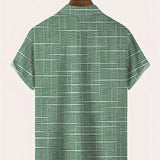 Мирослав -  Елегантна риза с райе и каре