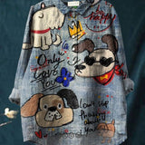 Миа | Обичана тениска с изображение на кученце-дудъл