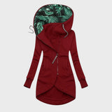 Стоян - Елегантно Дълго Яке с Качулка и Диагонален Цип