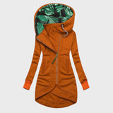 Стоян - Елегантно Дълго Яке с Качулка и Диагонален Цип