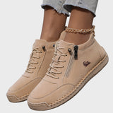 Милена – Дамски ботуши с шевове, маратонки с цип и връзки