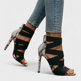 Далия – обувки на висок ток с кръстосани каишки