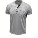 Чавор - Стилна тениска с кръгло деколте и джоб