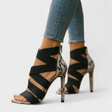 Далия – обувки на висок ток с кръстосани каишки