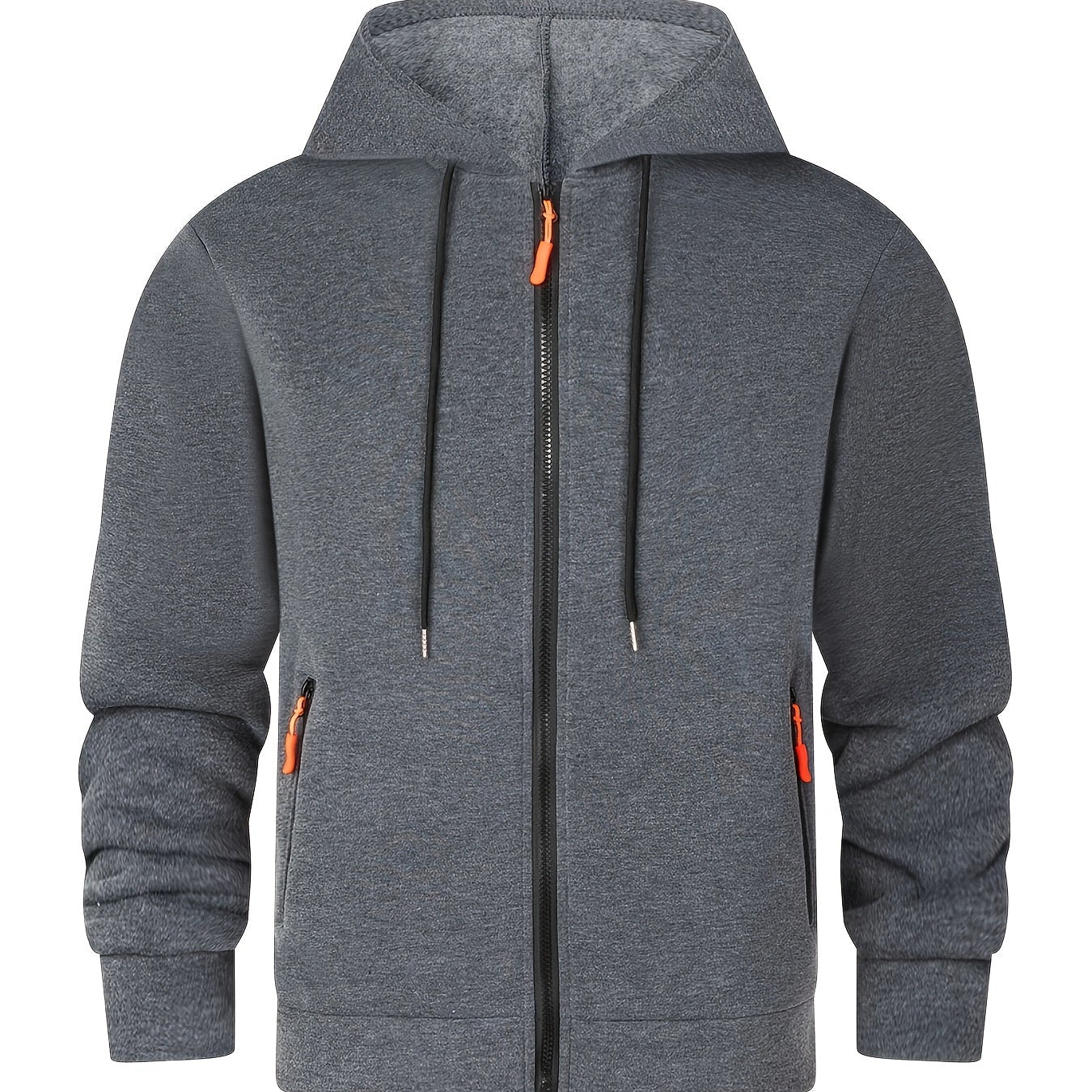 Никола - Мъжки суитшърт с цип и качулка