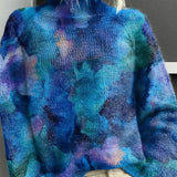 Калина – Дамски плетен пуловер с бродерия