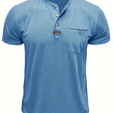 Чавор - Стилна тениска с кръгло деколте и джоб