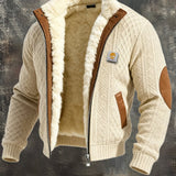 Борислав - Ретро текстурирано плетено яке