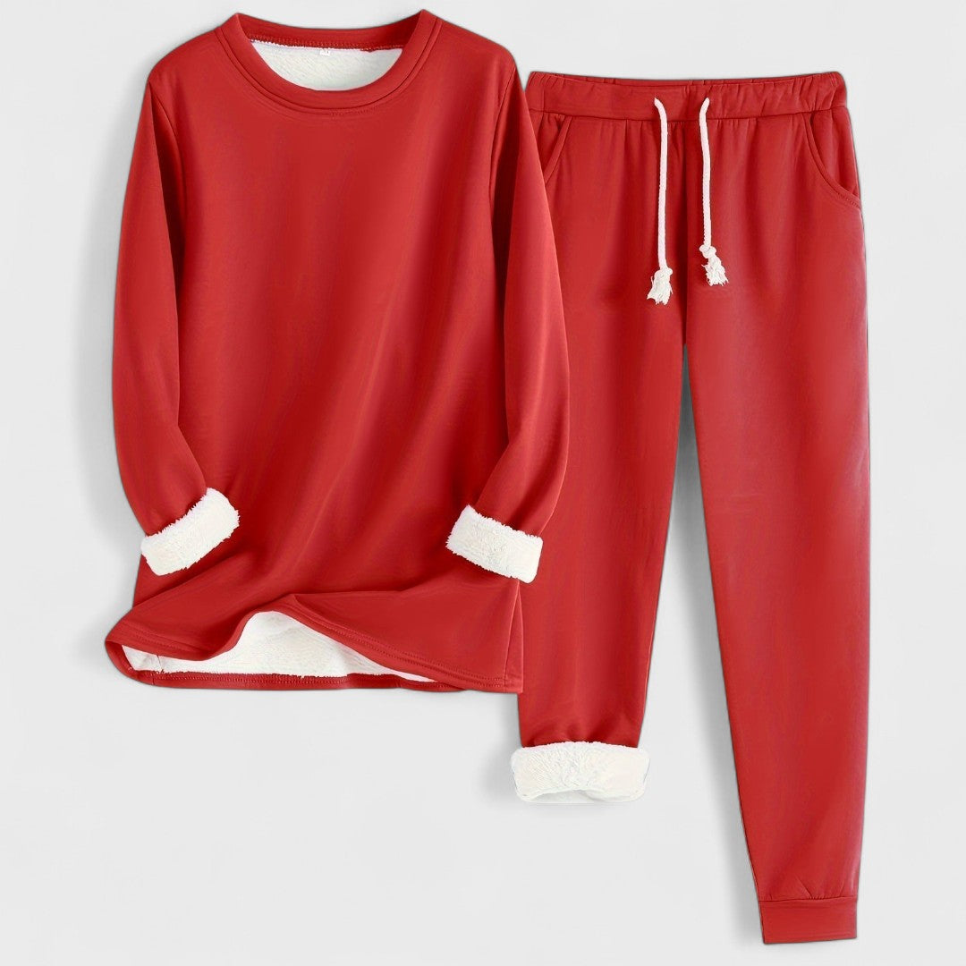 Елена – уютен домашен комплект с дълъг ръкав