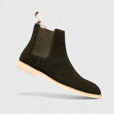 Ангел | Ботуши от кадифе стил Челси