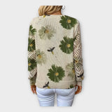 Плетен Пуловер с Дантелени Детайли