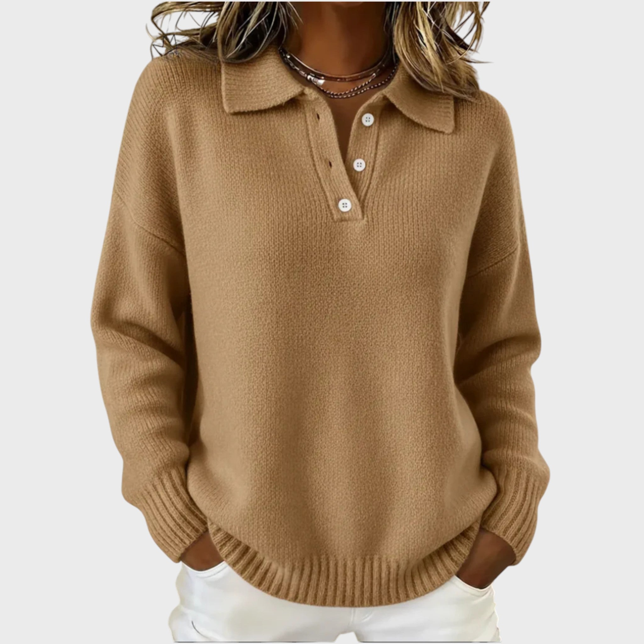 Виктория - Мека плетена жилетка