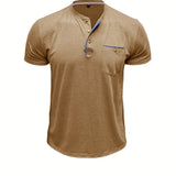 Чавор - Стилна тениска с кръгло деколте и джоб