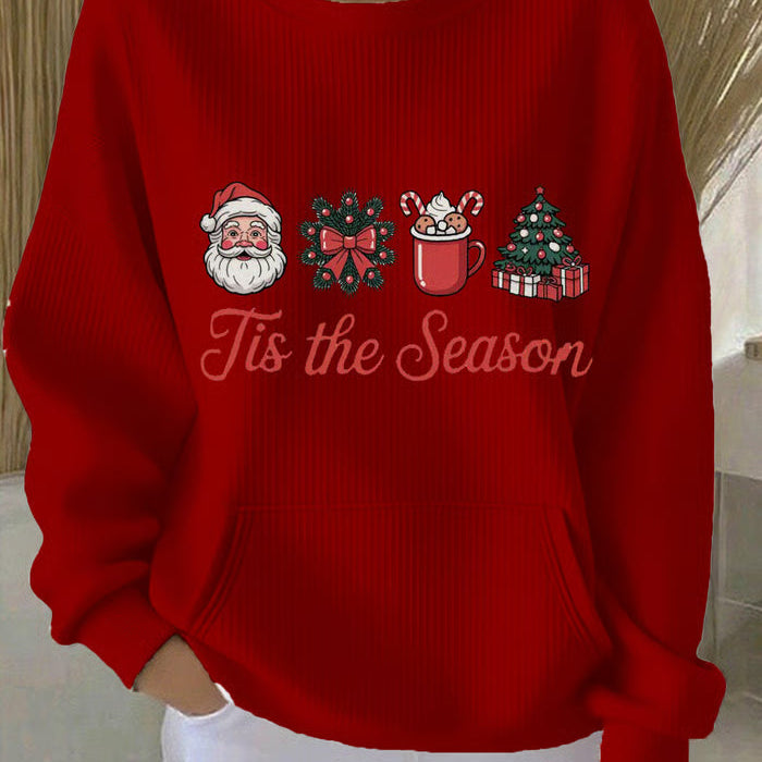 Зорница - Коледен суитър с принт на коледна елха