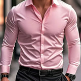 Найчо - Елегантна риза с дълги ръкави и копчета