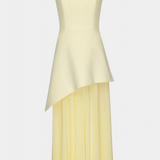 Райна Макси Рокля без Ръкави от Шифон с Боков Разрез