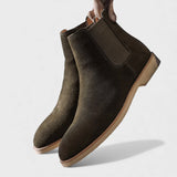 Ангел | Ботуши от кадифе стил Челси