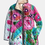 Ариане | Елегантно яке с цветен флорален принт