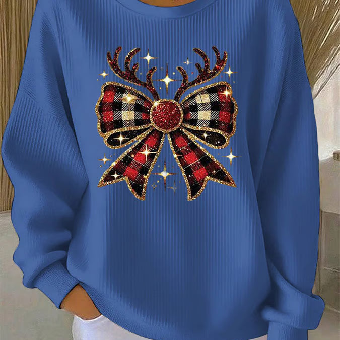 Зорница - Коледен пуловер с мотив на възел