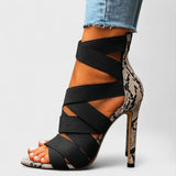 Далия – обувки на висок ток с кръстосани каишки