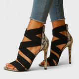 Далия – обувки на висок ток с кръстосани каишки