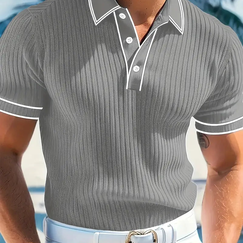 Горан - Елегантен поло с къси ръкави