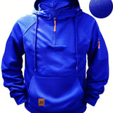 Даниел - Мъжки суитшърт с качулка и къс цип