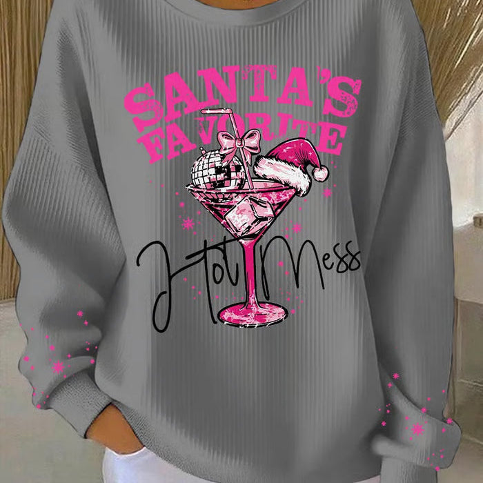 Зорница - Коледен пуловер с празничен принт