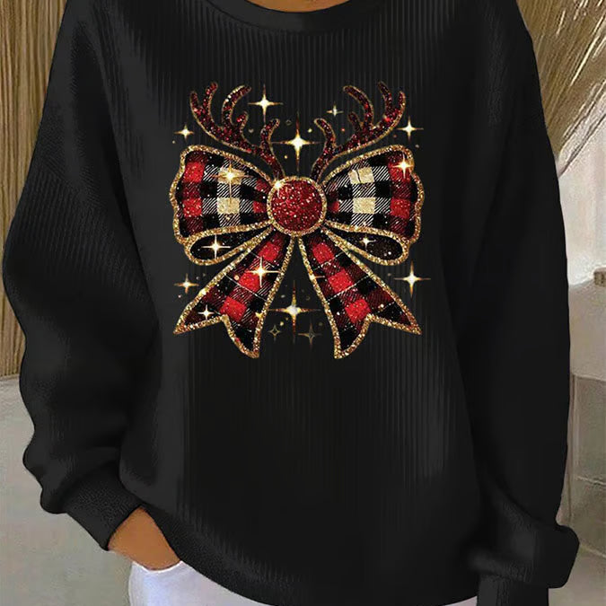 Зорница - Коледен пуловер с мотив на възел