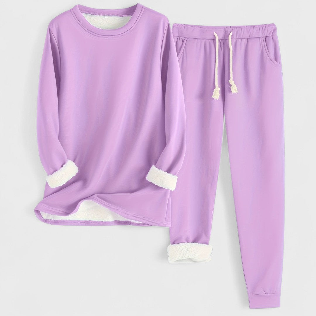 Елена – уютен домашен комплект с дълъг ръкав