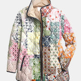 Сури | Ежедневно памучно яке с флорални мотиви и бродирана вложка