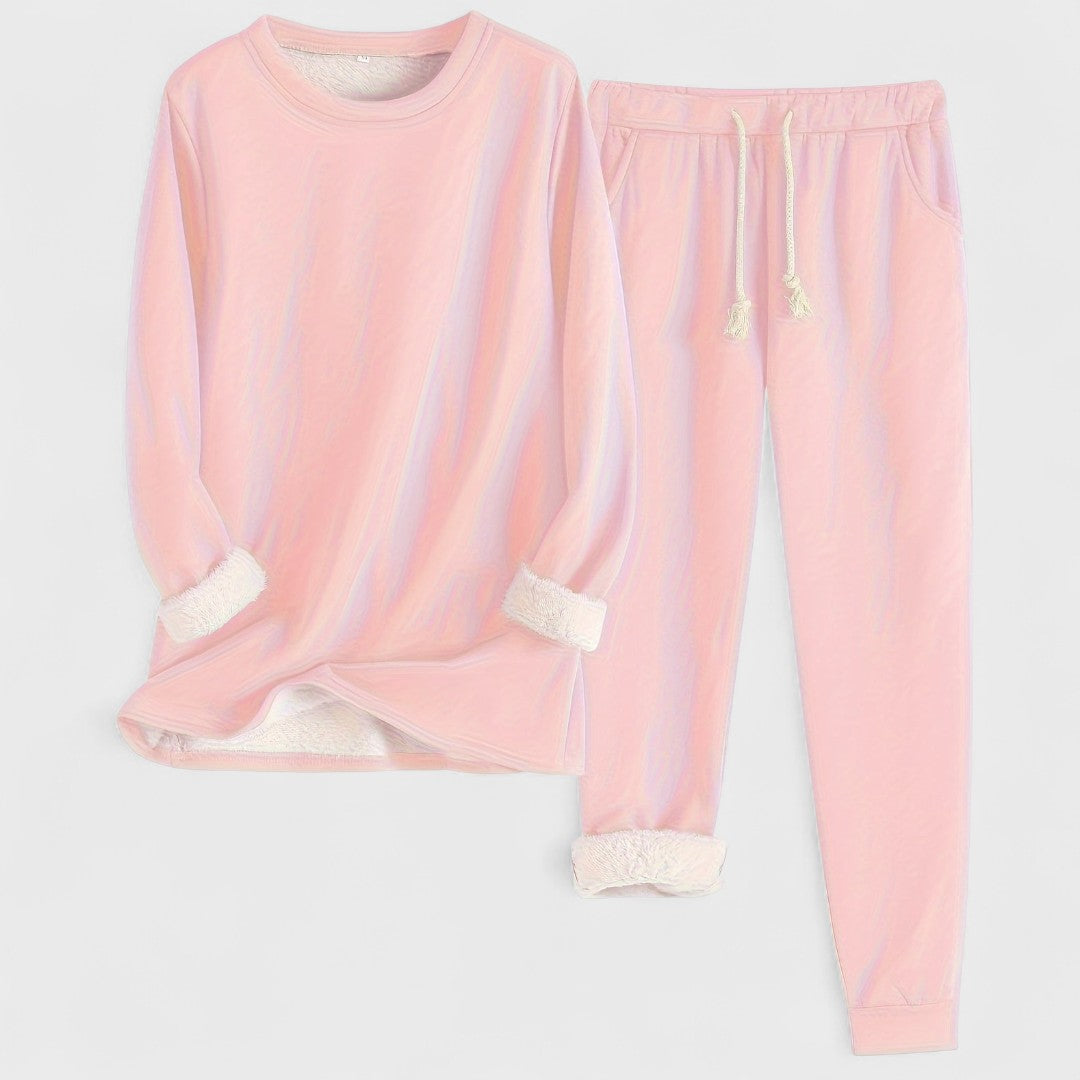 Елена – уютен домашен комплект с дълъг ръкав