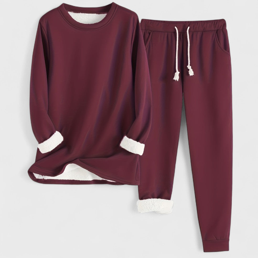 Елена – уютен домашен комплект с дълъг ръкав