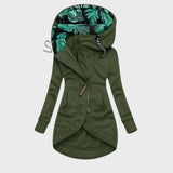 Стоян - Елегантно Дълго Яке с Качулка и Диагонален Цип