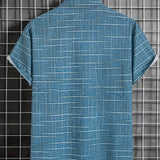 Мирослав -  Елегантна риза с райе и каре