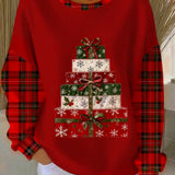 Зорница - Коледен суитшърт с печат на подаръци