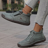 Милена – Дамски ботуши с шевове, маратонки с цип и връзки