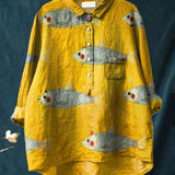 Ава | Играеща рибка риза