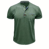 Чавор - Стилна тениска с кръгло деколте и джоб