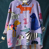 Еми | Цветна тениска с кученца