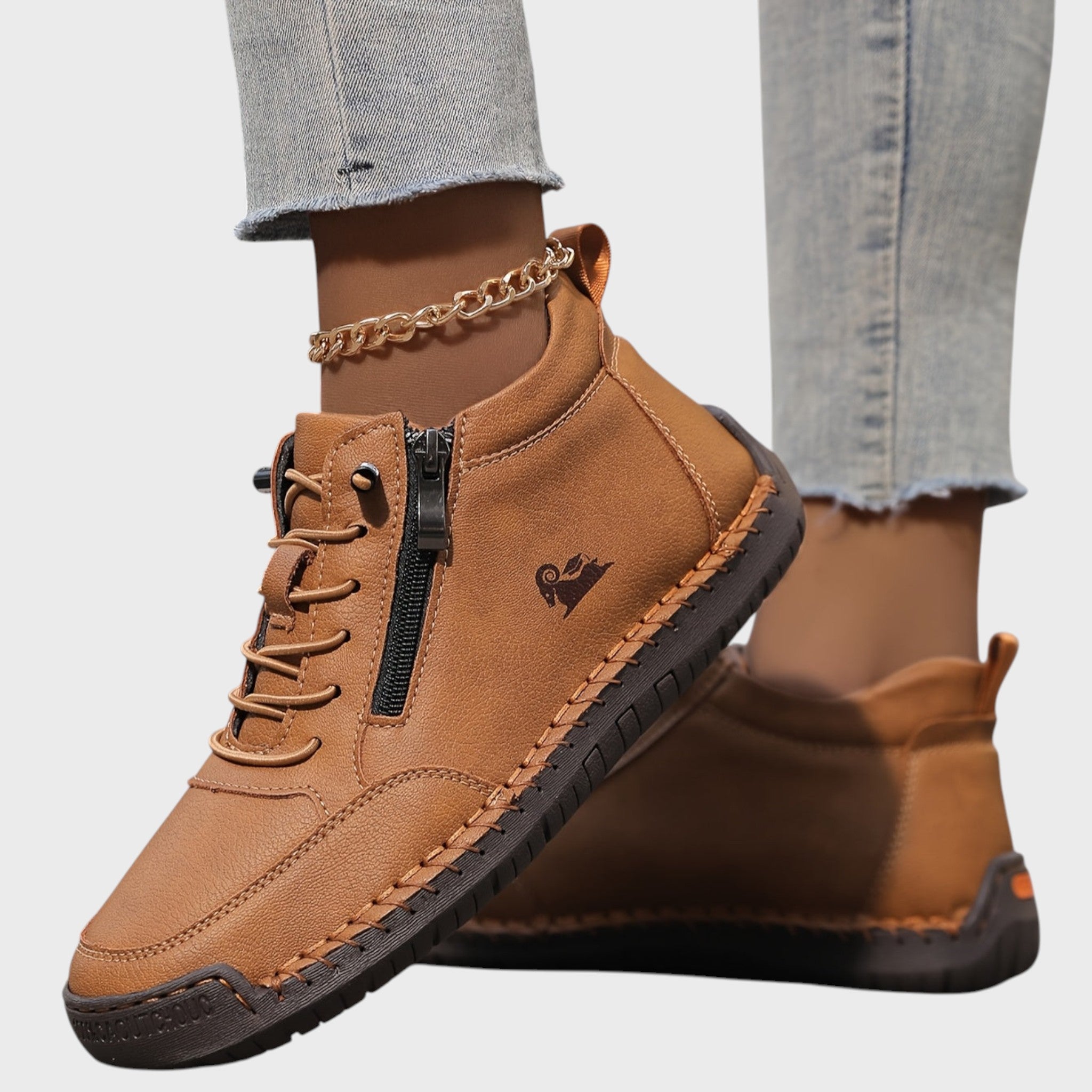 Милена – Дамски ботуши с шевове, маратонки с цип и връзки