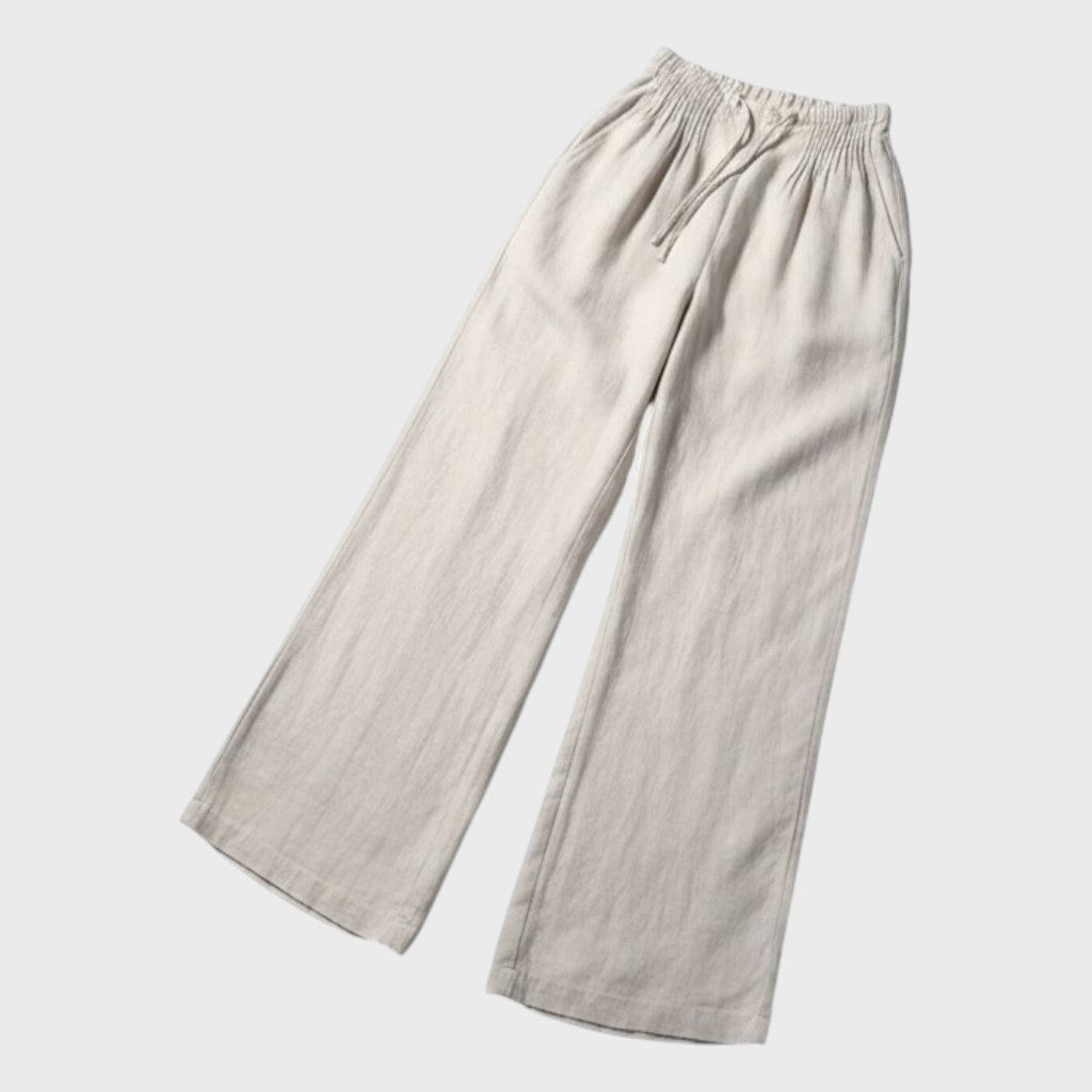 Евелина - Елегантен панталон с широки крачоли