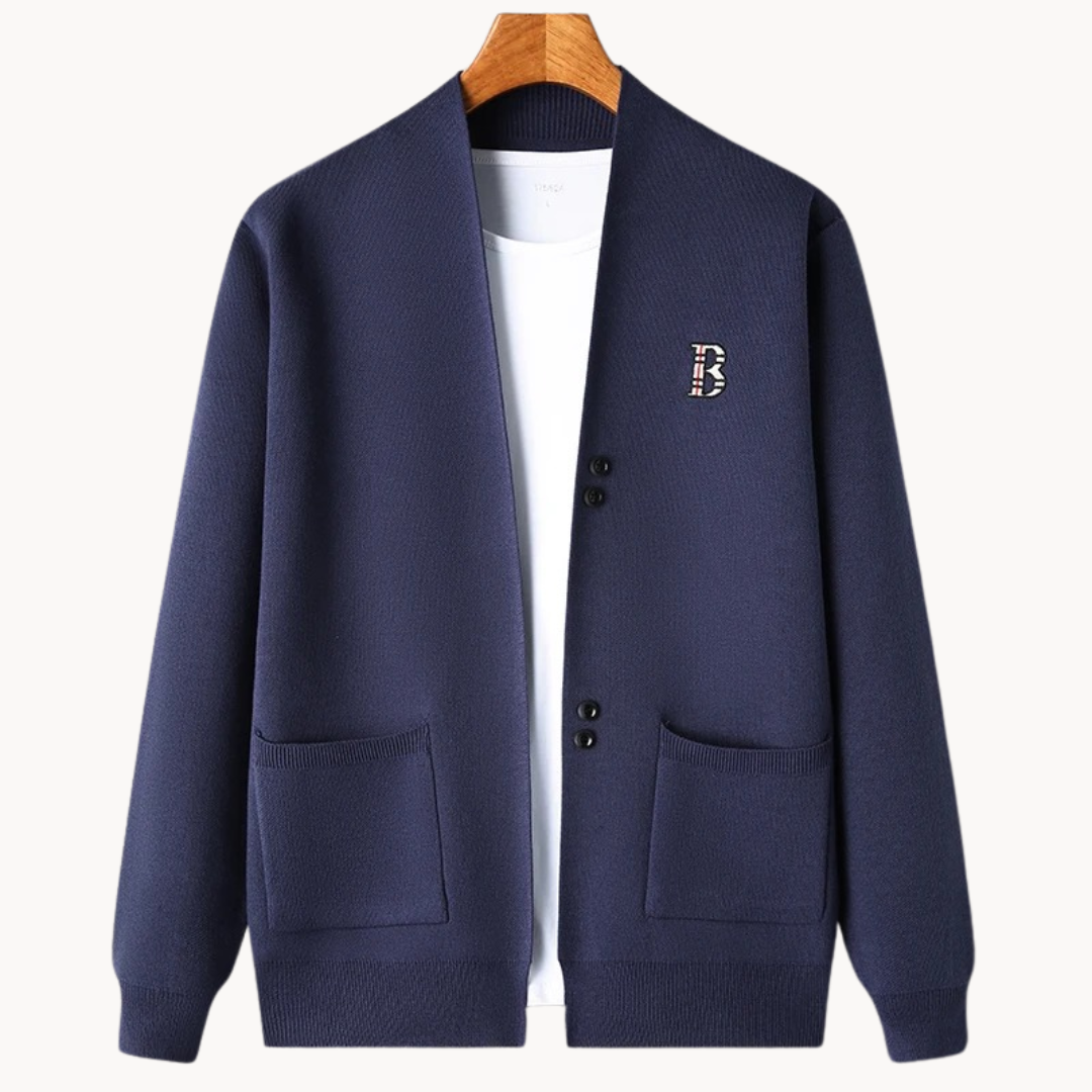 Кардиган – рамене и китки с канелен модел и регулируем пасаж