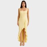 Криста - Елегантна корсетна рокля с volani