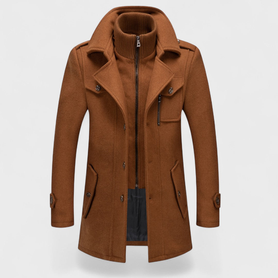 Анджело™ | Топъл и елегантен мъжки палто
