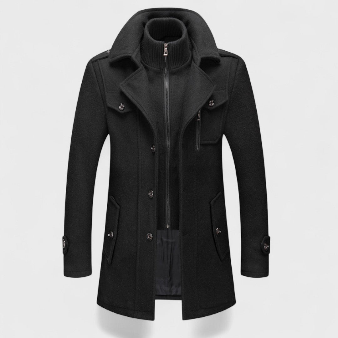 Анджело™ | Топъл и елегантен мъжки палто