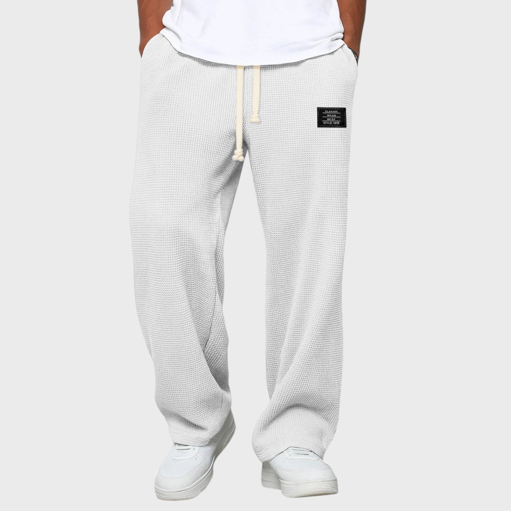 Камен - Широки панталони с регулируема талия