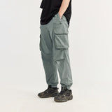 Мъжки винтидж пранирани работни панталони с множество джобове