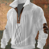 Бранимир - Зимен пуловер с цип и висока яка